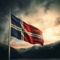 bandera de Noruega alto calidad 4k ultra h foto