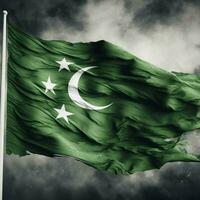 bandera de Pakistán alto calidad 4k ultra foto