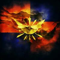 bandera de Filipinas alto calidad 4k ul foto