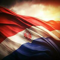 bandera de paraguay alto calidad 4k ultra foto
