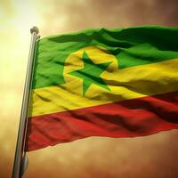 bandera de Senegal alto calidad 4k ultra foto