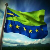 flag of Solomon Islands The high quali photo
