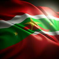 bandera de Surinam alto calidad 4k ultra foto