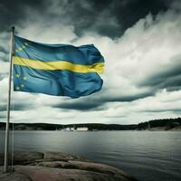 bandera de Suecia alto calidad 4k ultra h foto