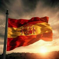 flag of Spain high quality 4k ultra hd photo