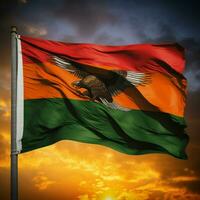 bandera de Zambia alto calidad 4k ultra h foto