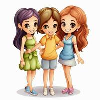 friendship day with white background high quality photo