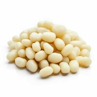 gnocchi with white background high quality ultra hd photo