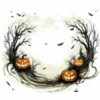 halloween background with white background high photo