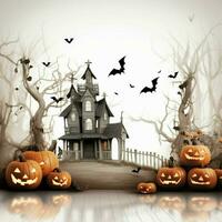 halloween with white background high quality ultra photo