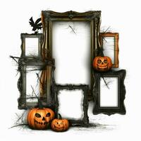 halloween frames with white background high quality photo