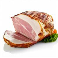 ham with white background high quality ultra hd photo