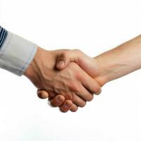 handshake with white background high quality ultra photo