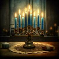 hanukkah high quality 4k ultra hd hdr photo