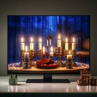 hanukkah high quality 4k ultra hd hdr photo