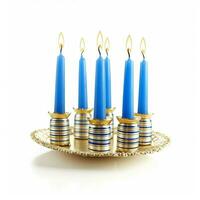 hanukkah with white background high quality ultra photo