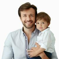 happy fathers day with white background high quality photo