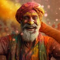 happy holi high quality 4k ultra hd hdr photo