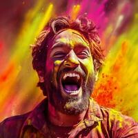 happy holi high quality 4k ultra hd hdr photo