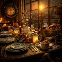 happy new year dinner high quality 4k ultra hd h photo