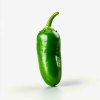 jalapeno with white background high quality ultra photo