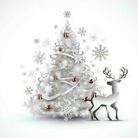 merry christmas with white background high quality photo