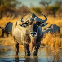 nacional animal de Botswana alto calidad 4k ultra foto