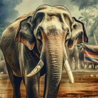 nacional animal de Camboya alto calidad 4k ultra foto