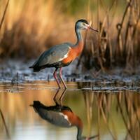 nacional pájaro de Botswana alto calidad 4k ultra foto