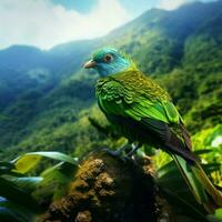 nacional pájaro de dominica alto calidad 4k ultra foto