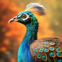 nacional pájaro de India alto calidad 4k ultra hd foto