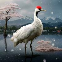 nacional pájaro de Japón alto calidad 4k ultra hd foto
