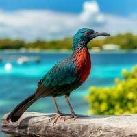 national bird of Mauritius high quality 4k ultra photo