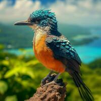 nacional pájaro de micronesia alto calidad 4k ultra foto