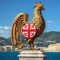 nacional pájaro de Mónaco alto calidad 4k ultra hd foto