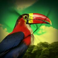 nacional pájaro de Surinam alto calidad 4k ultra foto