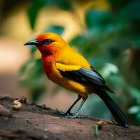 nacional pájaro de Tanzania alto calidad 4k ultra foto