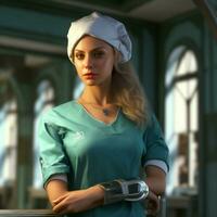 nurse high quality 4k ultra hd hdr photo