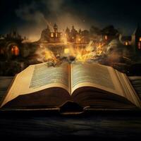 open book high quality 4k ultra hd hdr photo