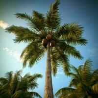 palm tree high quality 4k ultra hd hdr photo