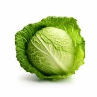 photo of Cabbage with no background with white back