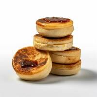 photo of English muffins with no background