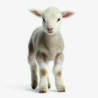 photo of Lamb with no background with white background