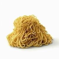 photo of Noodles with no background with white back