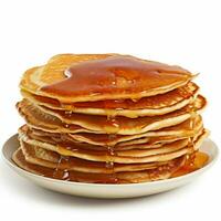 photo of Pancakes with no background with white back