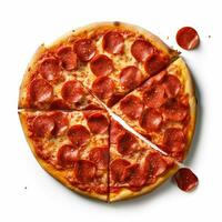 photo of Pepperoni with no background with white