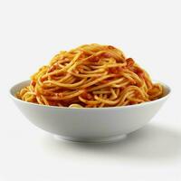 photo of Spaghetti with no background with white