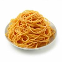 photo of Spaghetti with no background with white