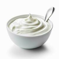 photo of Yogurt with no background with white background