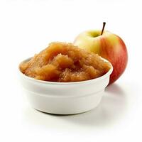 photo of applesauce with no background with white